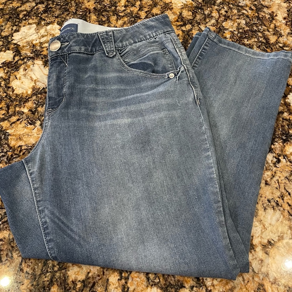 Democracy Blue Ab Solution Jeans Size 16W